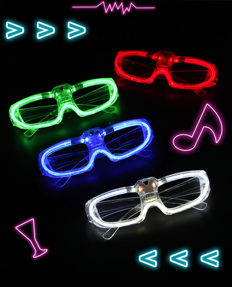 Luminous Popping Glasses, Flash LED Glasses, Bar Equipment